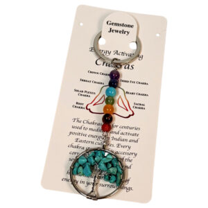 (D13-012) Llavero Arbol Con Piedras