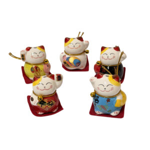 (D12-053) Set Neko Ceramica x5