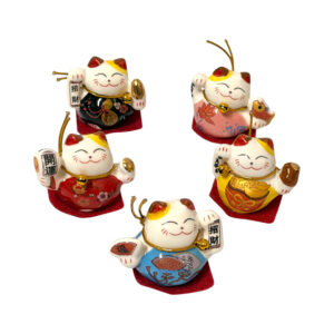 (D12-053) Set Neko Ceramica x5