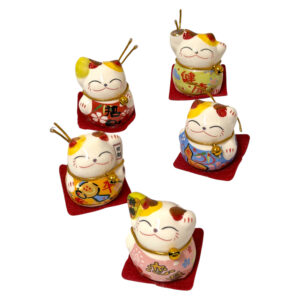 (D12-053) Set Neko Ceramica x5