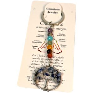 (D13-012) Llavero Arbol Con Piedras