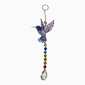(D17-009) Colgante Atrapaviento Colibri Tornasol