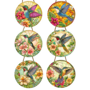 (D17-028) Colgante Posa Fuente Colibri